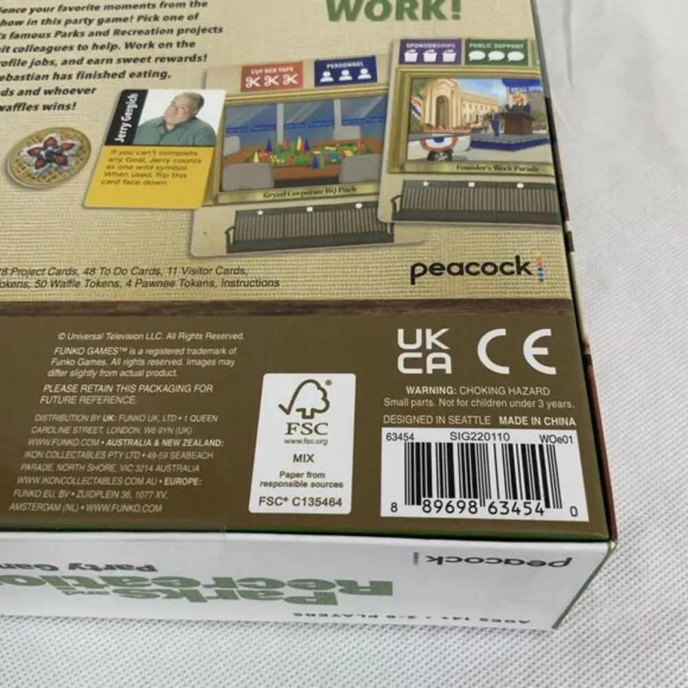 Funko Parks‎ and Recreation Party Game - New Sealed